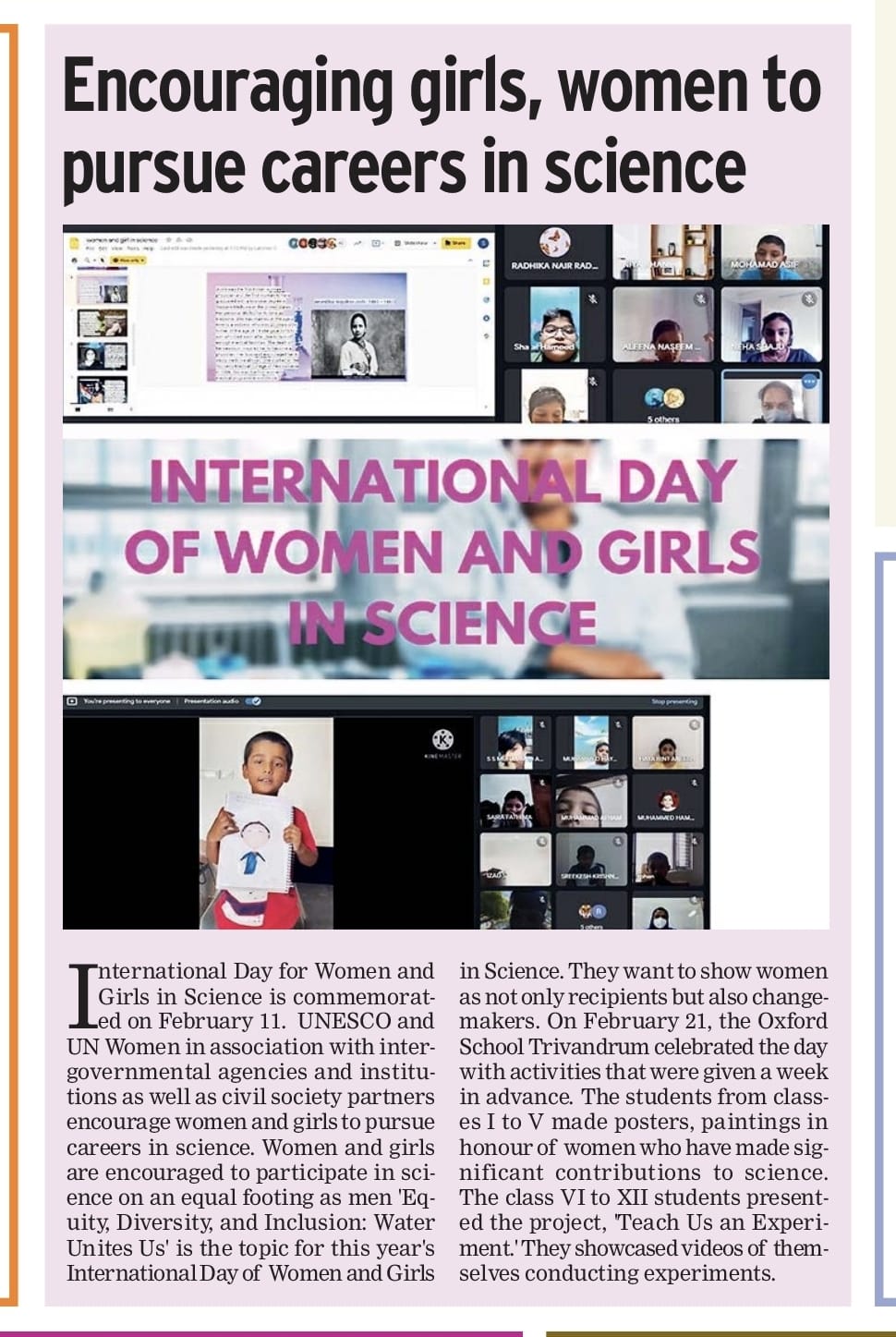 International Day Of Women And Girls In Science
