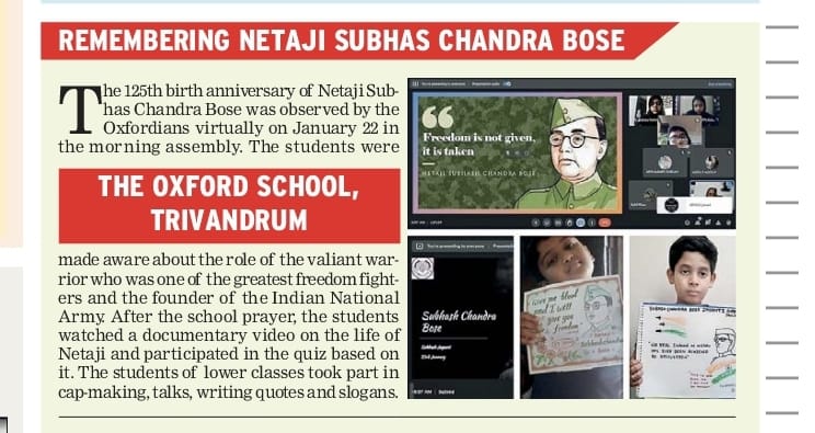 Remembering Netaji Subhas Chandra Bose